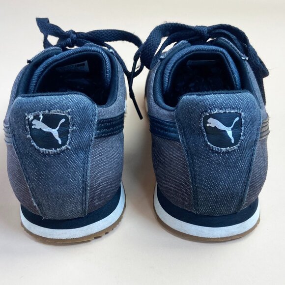 Puma Roma Sneakers - Black Canvas - Size 8.5 Mens/10 Womens - Picture 8 of 10